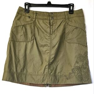 REI Womens Embroidered A Line‎ Hiking Skirt Size 10
